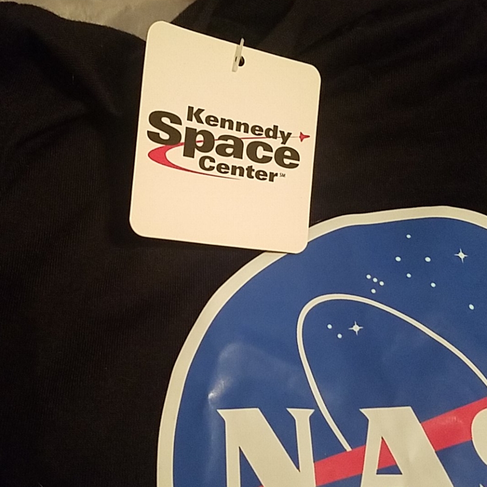 Dog NASA tee size Med BLACK - Picture 2 of 3